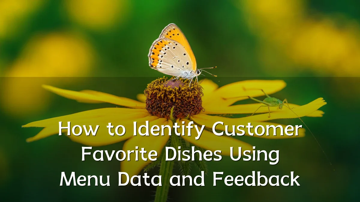 How to Identify Customer Favorite Dishes Using Menu Data and Feedback