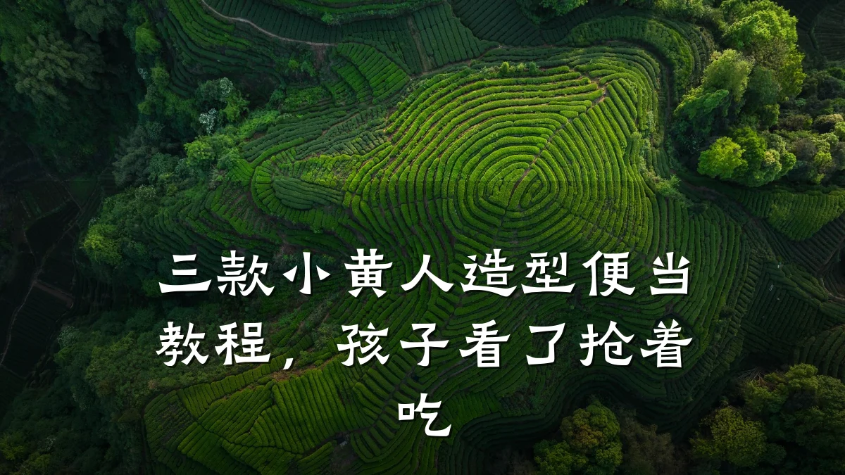 三款小黄人造型便当教程，孩子看了抢着吃
