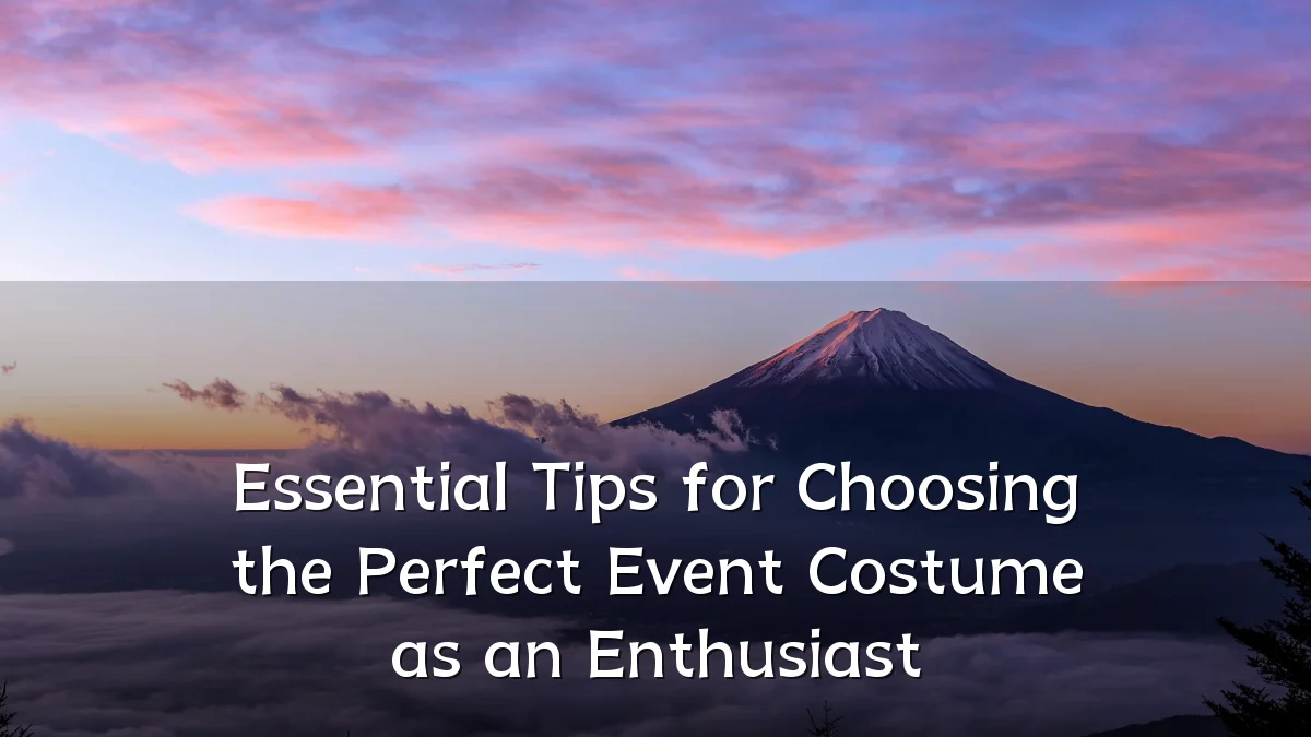 Essential Tips for Choosing the Perfect Event Costume as an Enthusiast