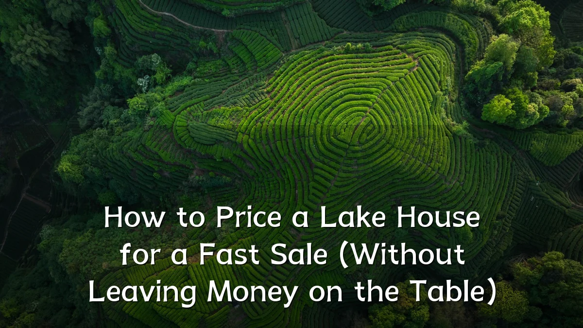 How to Price a Lake House for a Fast Sale (Without Leaving Money on the Table)