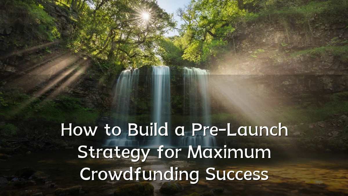 How to Build a Pre-Launch Strategy for Maximum Crowdfunding Success