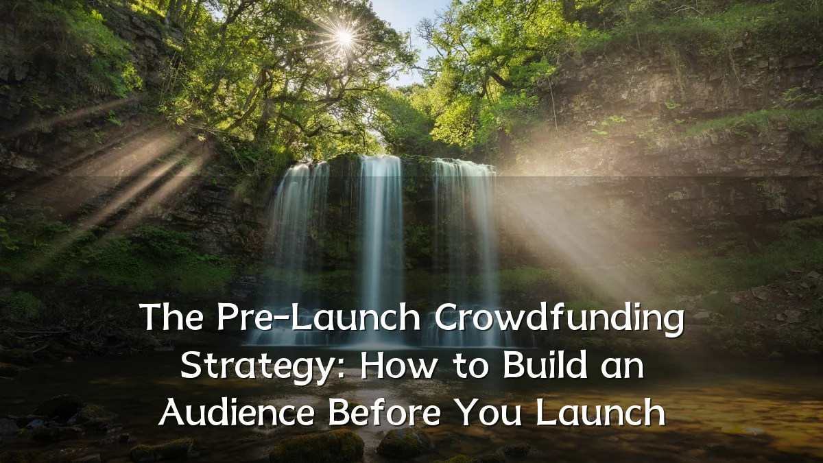 The Pre-Launch Crowdfunding Strategy: How to Build an Audience Before You Launch