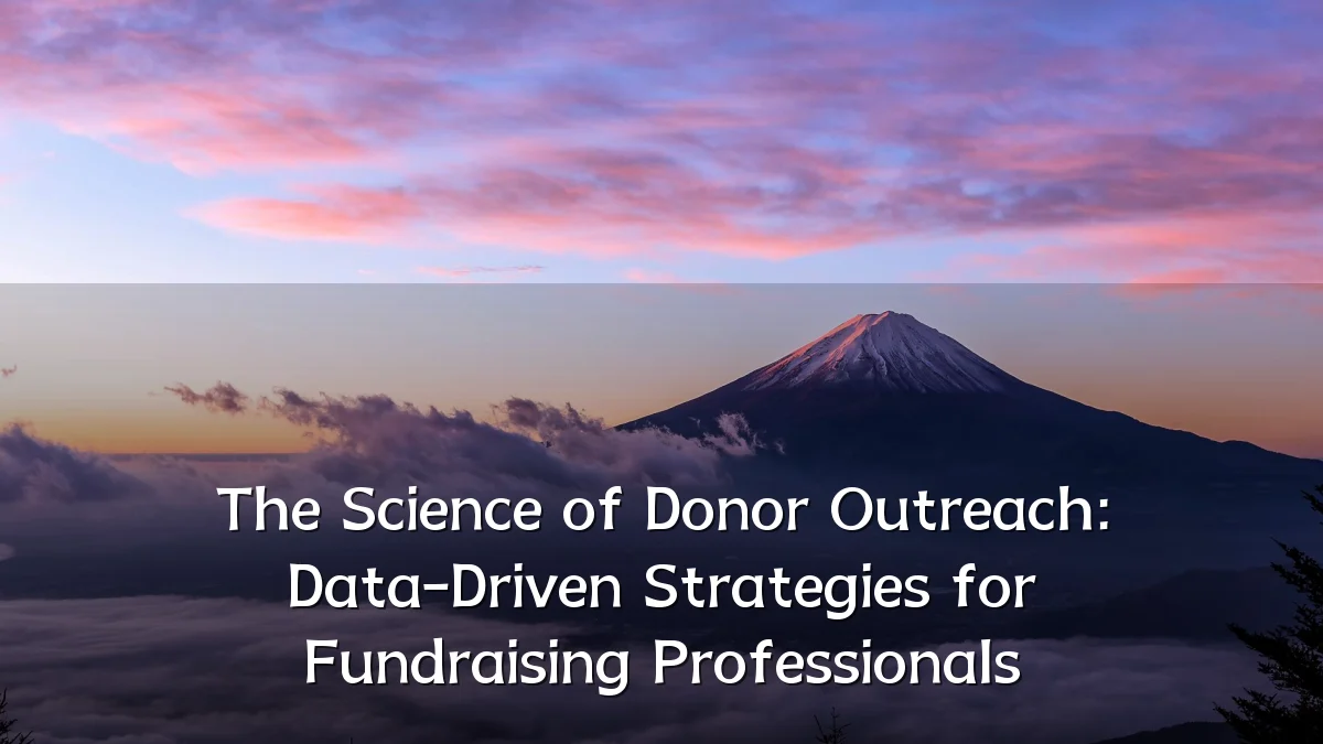 The Science of Donor Outreach: Data-Driven Strategies for Fundraising Professionals