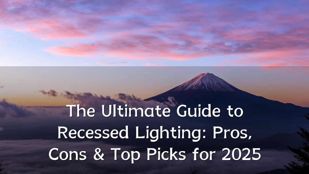 The Ultimate Guide to Recessed Lighting: Pros, Cons & Top Picks for 2025