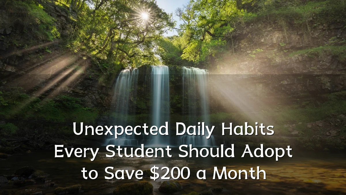 Unexpected Daily Habits Every Student Should Adopt to Save $200 a Month