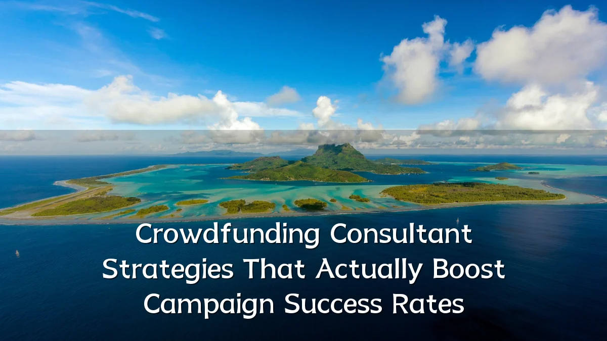 Crowdfunding Consultant Strategies That Actually Boost Campaign Success Rates