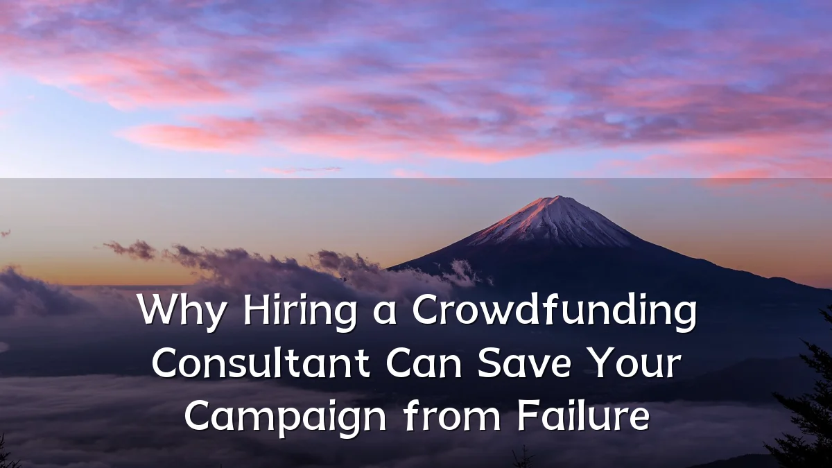 Why Hiring a Crowdfunding Consultant Can Save Your Campaign from Failure