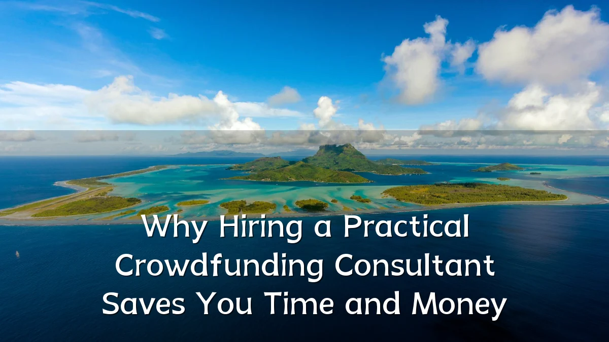 Why Hiring a Practical Crowdfunding Consultant Saves You Time and Money