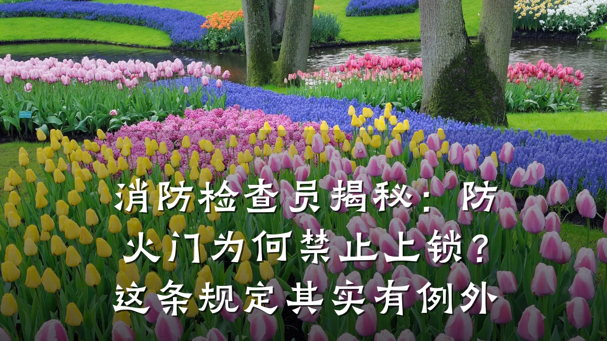 消防检查员揭秘:防火门为何禁止上锁?这条规定其实有例外